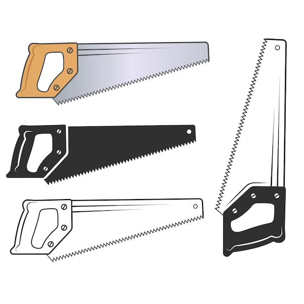 Saw Vector Saw Silhouette Vector Hardware Vector Hardware Clipart Saw Clipart Saw Outline