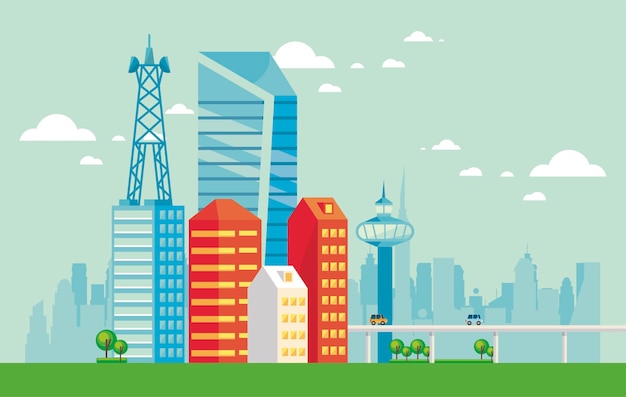 Scena miejska Smartcity