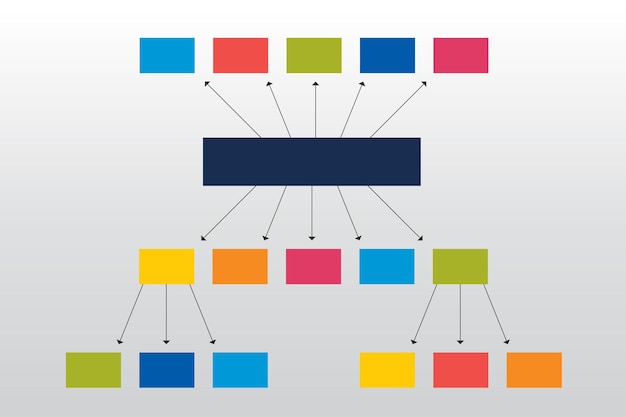 Schemat Blokowy Schematu Schematu Strukturalnego Rysunek Infografika