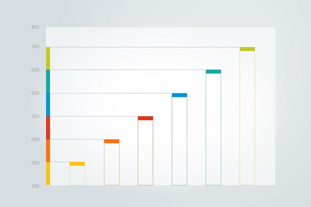 Plik wektorowy schemat wykresu po prostu kolor edytowalny element infografiki vector