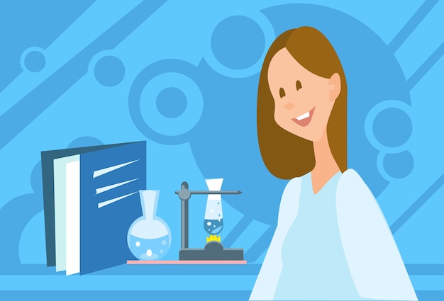 Scientist Woman Working Research Chemical Laboratory