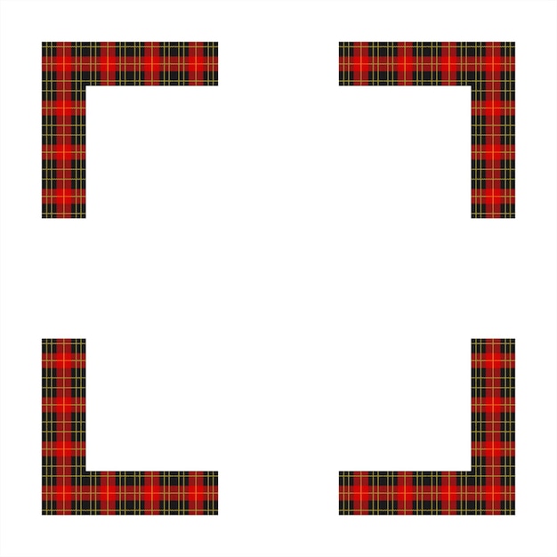 Plik wektorowy scottish tartan pattern frame vector design (projektowanie wektorowe ramki w stylu szkockim)