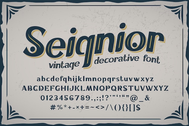 Seignior - Czcionka Vintage