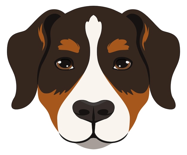 Sennenhund Twarz Ikona Szwajcarski Pies Pasterski Głowa