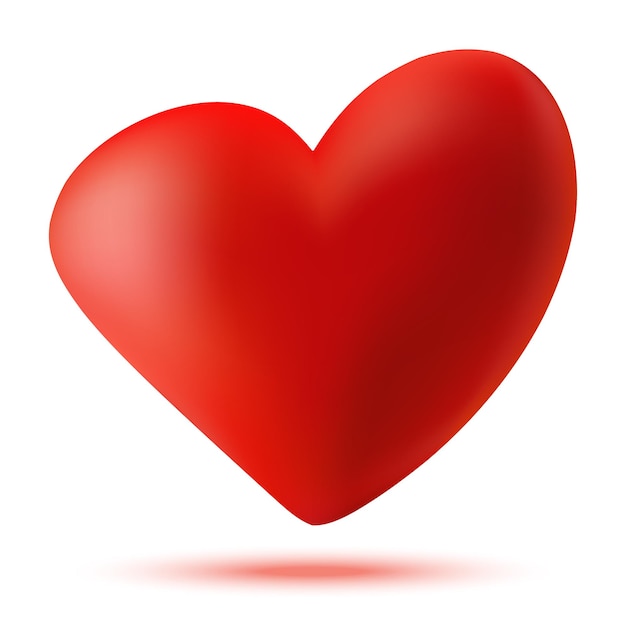 Serce 3d logo Valentine serce ikona dla zdrowia medycznego high tech ilustracji wektorowych