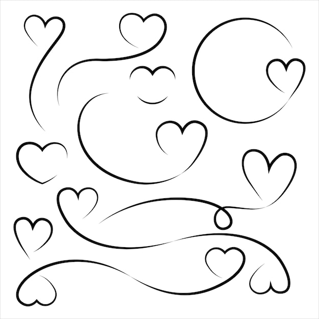 Serce Ilustracja Cytaty Tytuł Ramki Miłość Zarys Kształtu