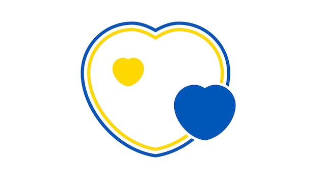 Serce W Ukraińskich Kolorach