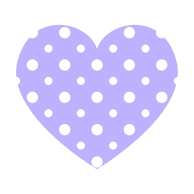 Serce wektor z dottedpattern