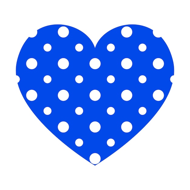 Serce wektor z dottedpattern