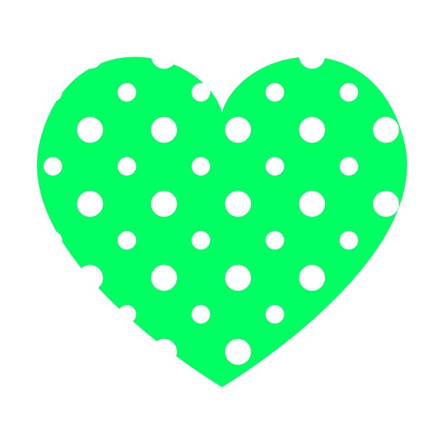 Serce wektor z dottedpattern