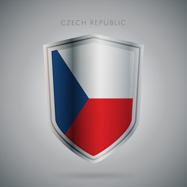 Seria Flagi Europy Ikona Republika Czeska