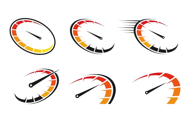 Set bundle RPM speed logo design template pack