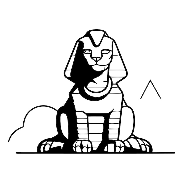 Plik wektorowy sfinks egipski ilustracja wektorowa sfinksa