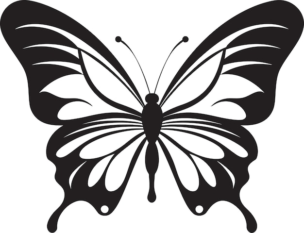 Plik wektorowy shadowed symphony black butterfly logo wektor cascade celestial wektor ikony motyla emblem