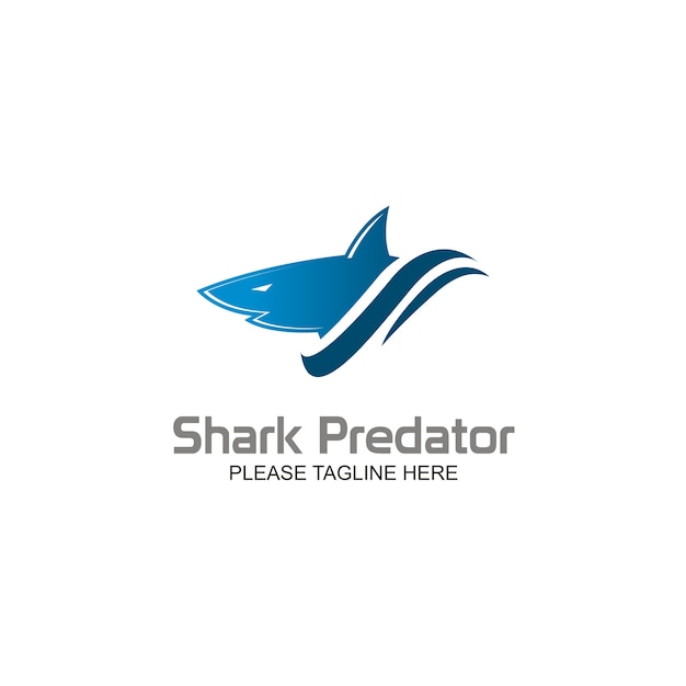 Plik wektorowy shark predator logo