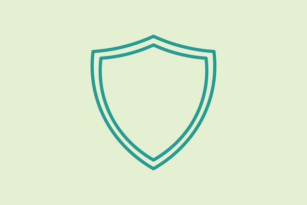 Shield icon icon related to UI elements suitable for web site app user interfaceselement printable etc line icon style simple vector design editable