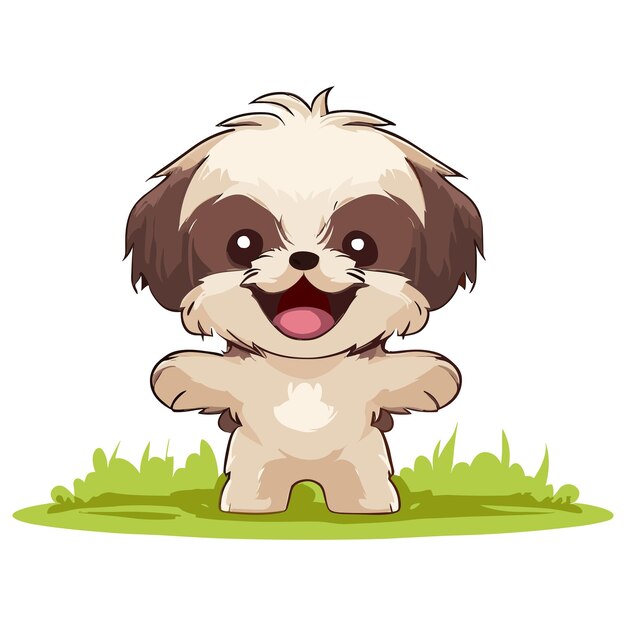 Plik wektorowy shih tzu pals and partners furry bonds