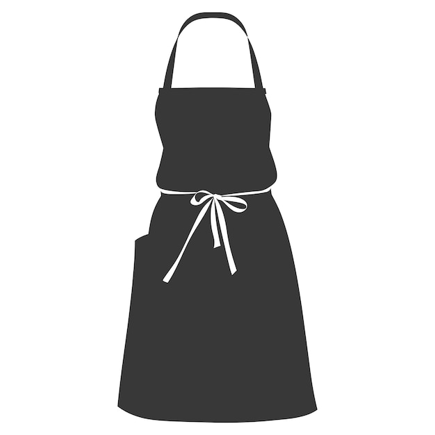 Plik wektorowy silhouette fartuch sprzęt kuchenny tylko czarny kolor