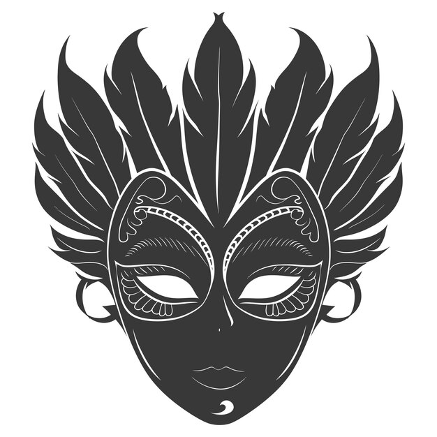 Plik wektorowy silhouette mask dla maskarady tylko czarny kolor