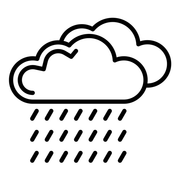 Plik wektorowy silny styl ilustracji wektorowej deszczu