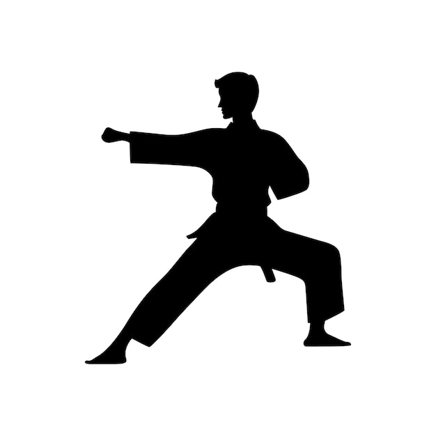 Silueta karate sztuki małżeńskiej