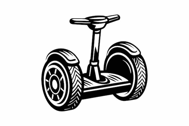 Siluweta wektora Segway