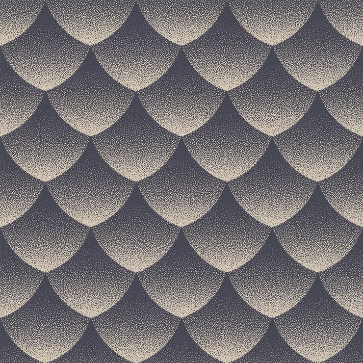 Skala bezszwowe wzór kropkowany efekt retro streszczenie tło. Stożek Tekstury Taflowy Geometryczna Tapeta. Ciągła przerywana ilustracja sztuka projektowania. Squama Solid powtarzalna struktura