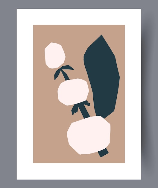 Plik wektorowy skandynawski abstrakcyjny zestaw do druku wektorowego minimalistyczne abstrakcyjne tło ścienne do druku skandynawski styl wektorowy