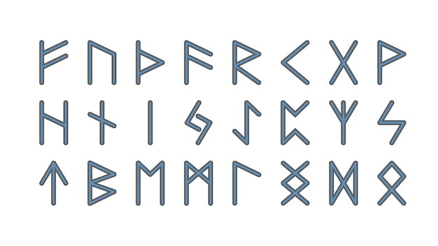 Skandynawskie alfabetyczne runy Elder futhark
