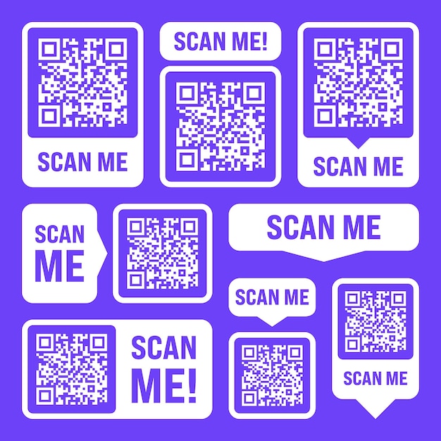 Skanuj mi kod QR naklejkę płatność online specjalna oferta sprzedaż naklejki zakupy etykietę zniżki lub