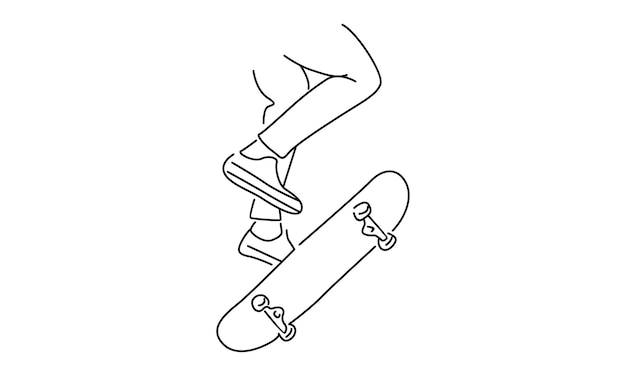 Plik wektorowy skateboardzista jeździ na łyżwach