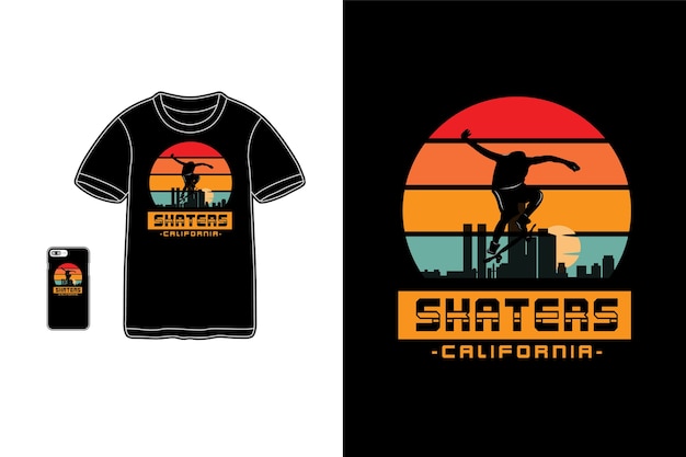 Skaters California T-shirt Sylwetka Merchandise