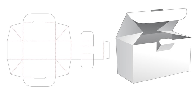 Składanie wycinanego szablonu mini box