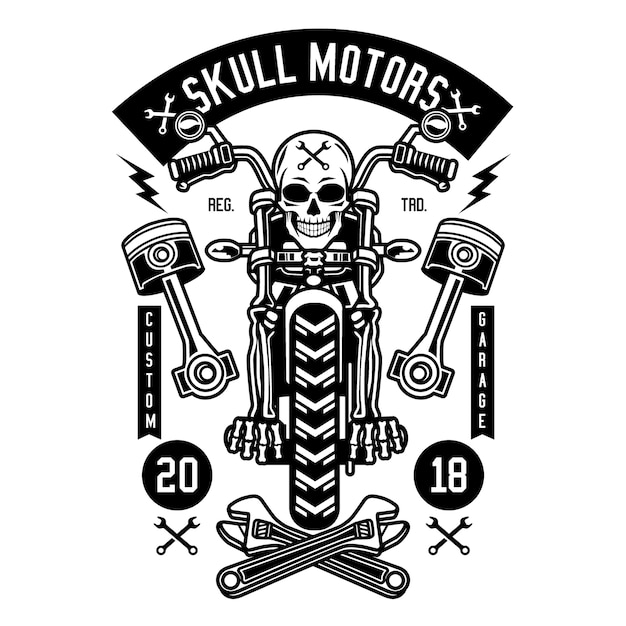 Skull Motorcycle