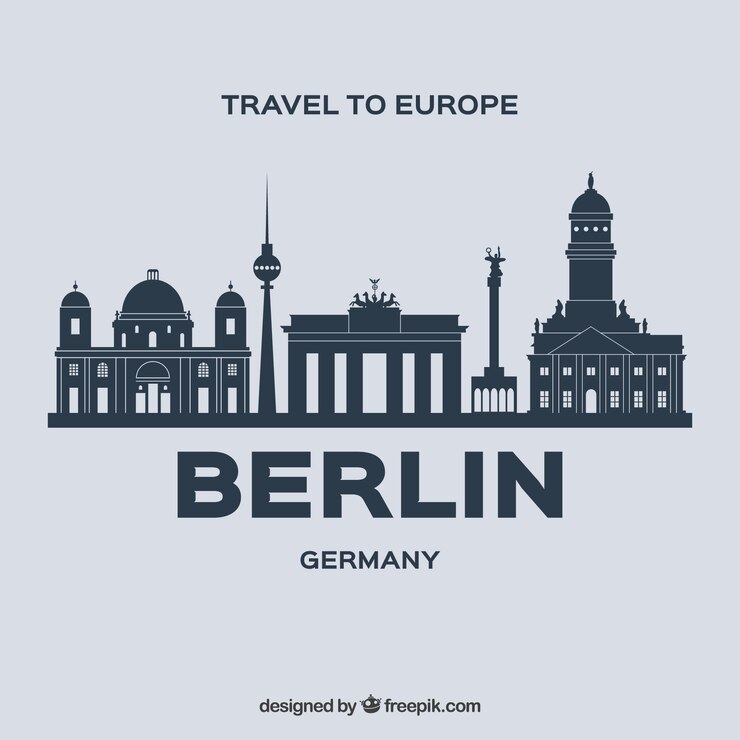 Wektor skyline projekt berlina