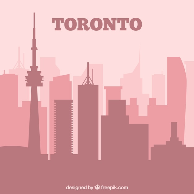 Plik wektorowy skyline z toronto