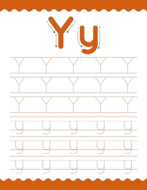 Śledź Alfabet Y Arkusz Kalkulacji Początku Arkusz Aktywności Dziecka W Wieku Przedszkolnym Przed K Powrót Do Szkoły