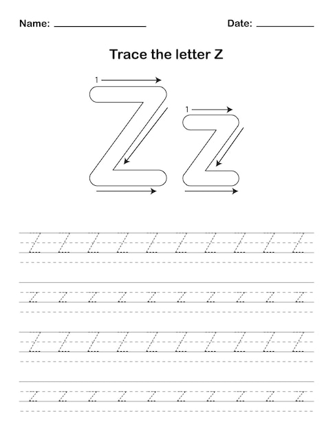 Śledź literę z