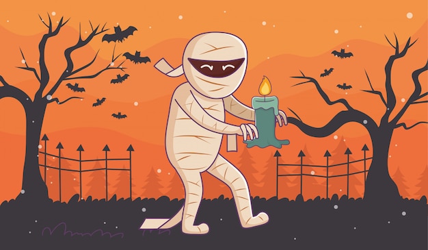 Śliczna Halloween Ilustracja