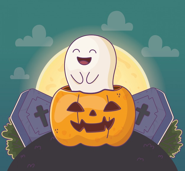 Śliczna Halloween Ilustracja