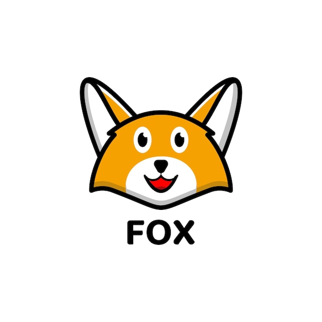 Śliczne Fox Logo