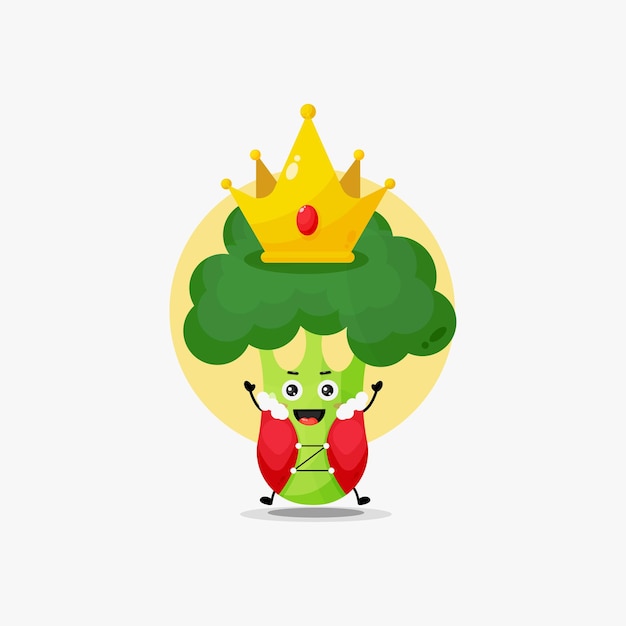 Śliczny Brokuł Z Koroną Króla