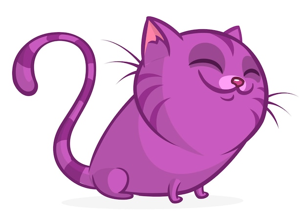 Plik wektorowy Śliczny i zabawny kot kreskówka ilustracja wektorowa