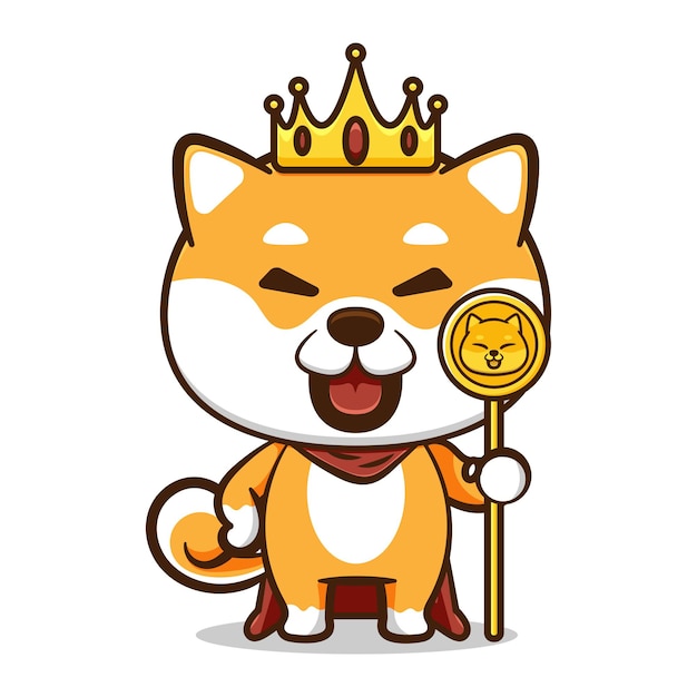 Śliczny projekt wektora shiba inu