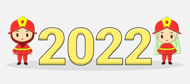 Śliczny Uśmiech Strażaka Z Nowym Rokiem 2022