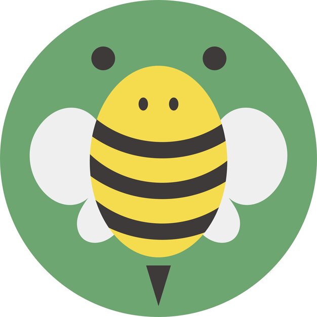 Słodka ikona pszczół