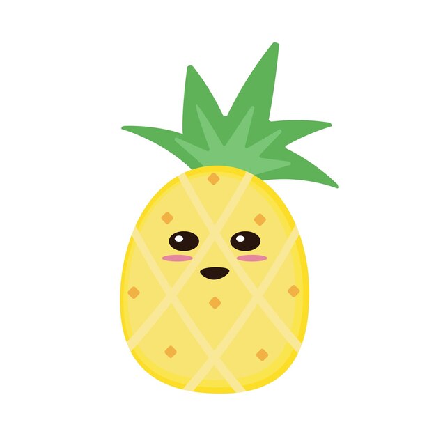 Słodki Ananas Z Uśmiechem