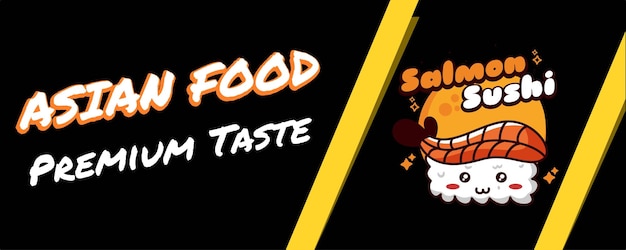 SŁODKI BANNER AZJATYCKIEGO SUSHI