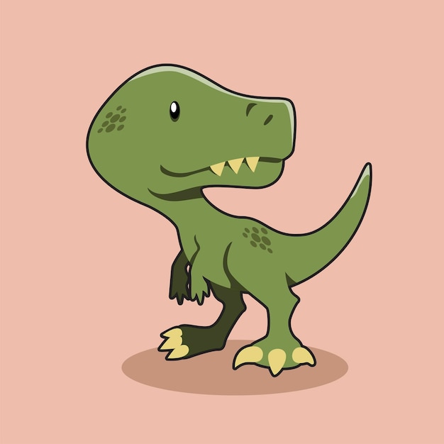 Plik wektorowy słodki dinozaur tyrannosaurus rex