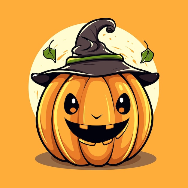 Słodki Dyni Jack O Lantern Ilustracja Wektorowa